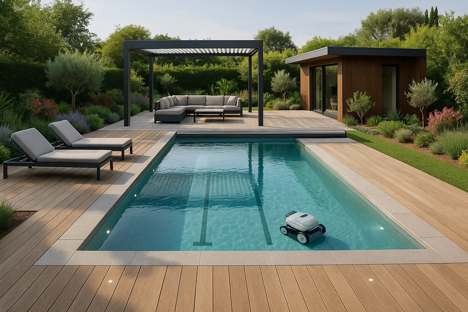 Domotique et innovations pour piscine connect&eacute;e